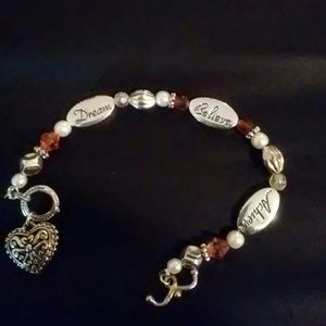 Dream, Believe, Achieve Charm Bracelet